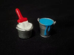 Paint Pails and Brush 1" Mini Doll Accessories - Picture 1 of 3
