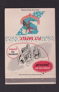 Old    Matchcover USA  BN157491 matchbox Military Airplane - Picture 1 of 2