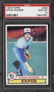 Steve Rogers 1979 Topps #235 - Expos - PSA 10 - 18847857 - tarjeta de béisbol - Imagen 1 de 2