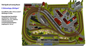 GP2-0040 Märklin plano de vías C erra 200x140 cm (carpeta DIN A4 color) - Imagen 1 de 7