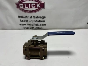 NIBCO T-590-Y-1-1/2 THD BALL VALVE 3-PIECE TYPE NPT THD 600 CWP - Picture 1 of 8