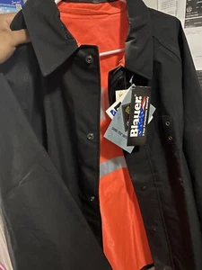 BLAUER Featherweight Rain Jacket Blauer REVERSIBLE RAINCOAT JACKET POLICE ONLY - Picture 1 of 4
