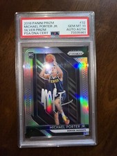 2018 Michael Porter Jr Prizm Silver Auto PSA 10 | Gem Mint | Pop 1 | #1