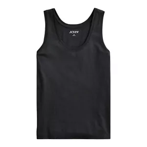 J Crew schwarz Pimabaumwolle U-Ausschnitt breite Träger Damen Größe S Tank ärmellos - Bild 1 von 10
