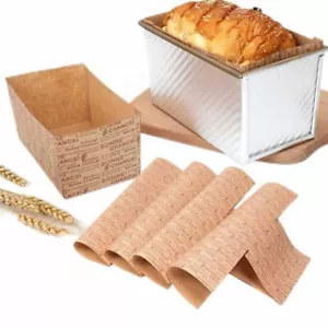  50 sheets of Paper Bread Liners Toast Paper Holder Cake Making Paper Cups - Picture 1 of 12
