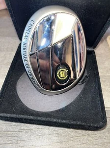 Cadillac Chrome Grill Emblem 100 Years of Innovation Desk Paperweight wall hang - Picture 1 of 9
