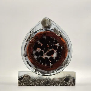 Electric Orgonite Teardrop with stand, Provides EMF and 5G Protection, Energy - Picture 1 of 11