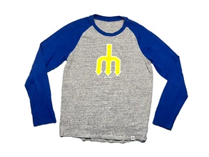 SEATTLE MARINERS Trident-Logo MLB BASEBALL SHIRT Team Kid Fan Gear YOUTH L 14/16 - Picture 1 of 5