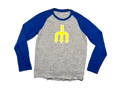 SEATTLE MARINERS Trident-Logo MLB BASEBALL SHIRT Team Kid Fan Gear YOUTH L 14/16 - Image 1 of 4