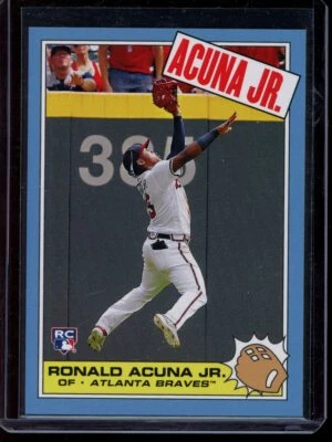 2018 Topps Throwback Thursday Ronald Acuna Jr. RC Card #248 Rookie SP - Image 1 of 2