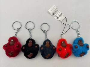 Kipling Baby Monkey Keyring Bundle X 5 - All Different - Blue Orange Red Black - Foto 1 di 4