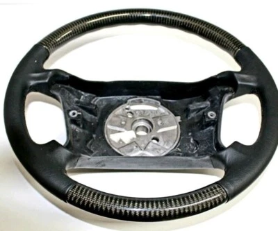 BMW E46 Lenkrad 4 Speichen echt Carbon und Leder neu - Bild 1 von 2