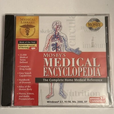 Mosby's Medical Encyclopedia Medical Reference CD Windows 3.1 95/98/ME/2000/XP - Image 1 of 2