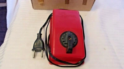 HO Scale Lima Power Pack Transformer Red, Euro Plug, Vintage For Parts or Repair - Image 1 of 3