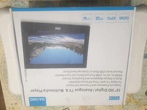 Tragbarer Fernseher 10" Freeviw Player August DA100D Digitalfernseher Outdoor Camping - Bild 1 von 3