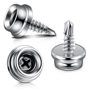 50 Pack Stainless Steel Boat Canvas Snaps 3/8 Inch Snaps Fastener Screw Snaps - Picture 1 of 7