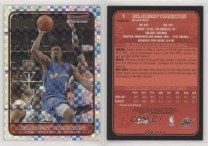 2006-07 Bowman Draft Picks & Stars Chrome X-Fractor /150 Gilbert Arenas #1