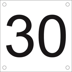 30 Off - 100x100 lasergraviertes Nummernschild, Etiketten, Schließfach, Pub, Restaurant, Club - Bild 1 von 1