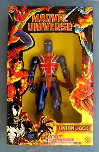 FIGURA DE LUJO DE 10 PULGADAS UNION JACK MARVEL UNIVERSE COMICS TOY BIZ - Imagen 1 de 1