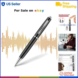 Digital Voice Recorder 64GB MP3 Player Noise Reduction Voice Activated Audio - Picture 1 of 9