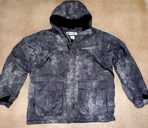 Mens Columbia Sikes Faux denim snowboard ski coat parka jacket sz L omni tech - Picture 1 of 11