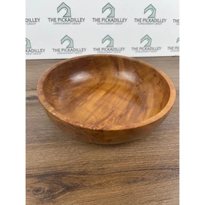 Handmade Natural Myrtle Wood Burl Bowl Decorative Fruit Salad Serving Dish - Picture 1 of 6