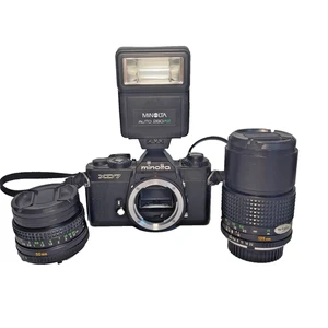 Minolta XD7 + 2x Objektiven: MD Rokkor 50mm / MC Tele Rokkor 135mm / Auto 280PX - Bild 1 von 23