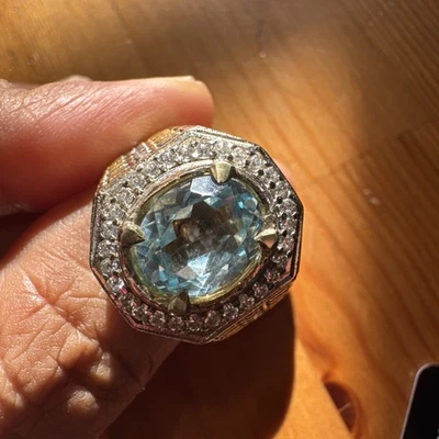 topázio azul natural - Imagem 1 de 4