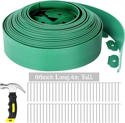 Kit de bordes de jardín sin excavación de 66 pies 4" de alto borde de césped de patio flexible Foto 1 de 4