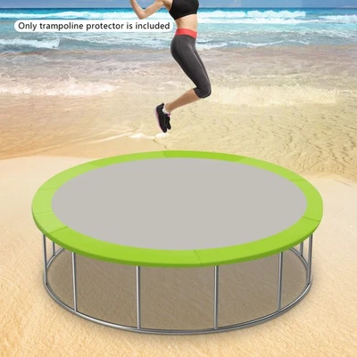 Almohadilla para trampolín de 10 pies, cubierta de borde de trampolín de PVC almohadilla de protección de resortes verde Foto 1 de 4