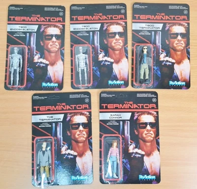 Funko Reaction Terminator Action Figure Lot of 5 - unpunched sealed - Image 1 of 4