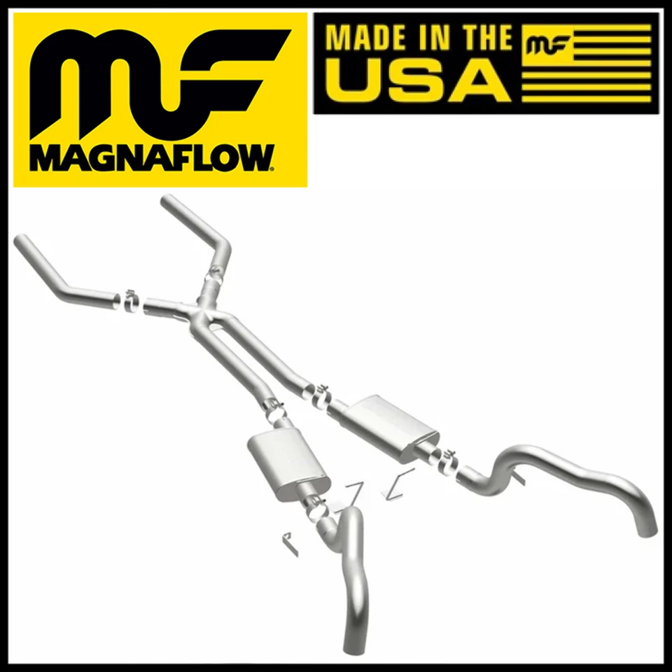 Sistema de escape MagnaFlow Street 3" para Chevy Camaro Pontiac Firebird 1967-1969 Foto 1 de 4