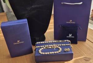 Swarovski Una Angelic Crystal Set Gold Plated – Full Gift Package - Picture 1 of 22