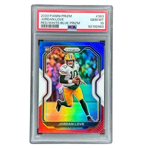 Jordan Love 2020 Ptizm Red/White/Blue RC Rookie Card PSA 10 #363 - Bild 1 von 2