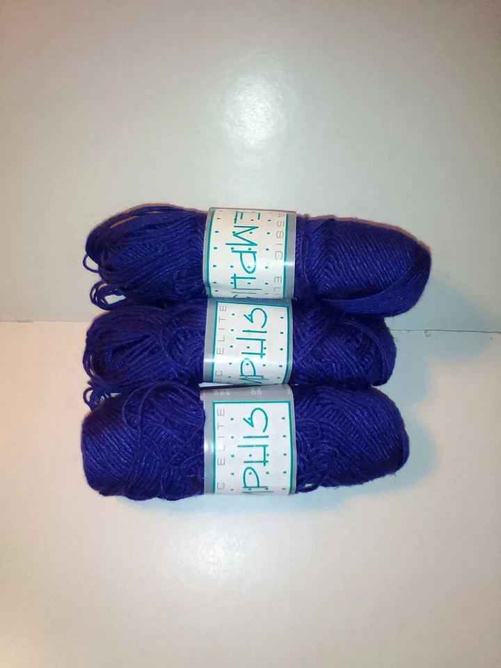 Nuevo hilo clásico Elite Memphis - azul real rico/púrpura profundo, 3 madejas Foto 1 de 4