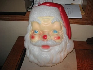 Großer Weihnachtsmann Kopf Blasform Weihnachtsdekoration 17 Zoll - Bild 1 von 4