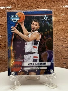 2024-25 Bowman Cromo Uni Rettiliano Blu Rifrattore Alex Karaban 1° ROOKIE /150 - Foto 1 di 2