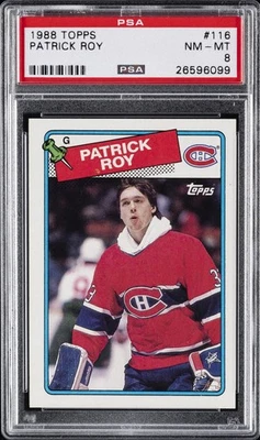 1988 TOPPS #116 PATRICK ROY PSA 8 - Image 1 of 2