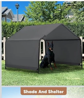 Refugio para perros exterior 4'x4'x3' tienda de campaña para perros grandes medianos, terraza exterior... Foto 1 de 2