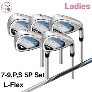 PRGR Ladies SWEEP Iron Wedge 7-9,P,S 5pcs Set NEW Spring Graphite Blue L-Flex - Picture 1 of 9