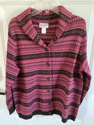 Cárdigan Pendleton 100 % lana merino para mujer talla 1X, 29”x24x28, nuevo sin etiquetas Foto 1 de 4