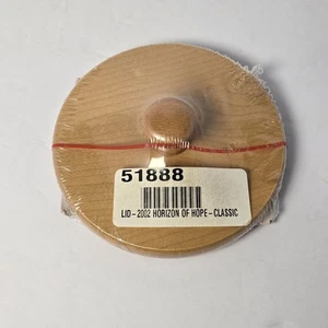 Coperchio Longaberger 2002 Horizon of Hope WoodCrafts - marrone caldo nuovo - Foto 1 di 2