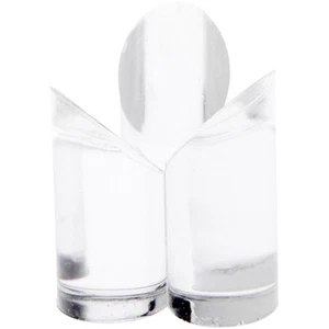 Soporte de esfera de acrílico transparente Plymor para sostener esfera, 1,5" H x 1,25" W x 1,25" D - Imagen 1 de 2