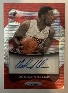 2014-15 Panini Prizm - Autógrafos Udonis Haslem #22 Red Pulsar Prizm/99 RARO - Imagen 1 de 2