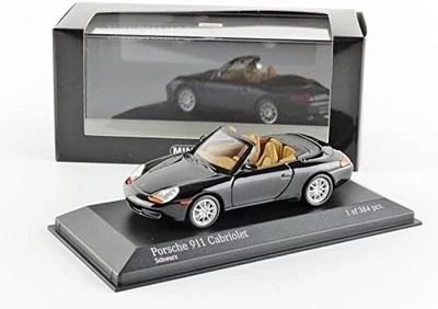 PORSCHE 911 996 CABRIOLET 1998 MINICHAMPS PMA 1:43 BLACK METALLIC 400061090 - Image 1 of 2