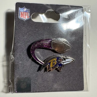 Baltimore Ravens NFL Glitter Lapel Pin Brand New - Image 1 of 3