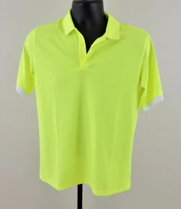 NIKE GOLF DRI-FIT VICTORY ICON NWT Boys XL Neon Yellow Short Sleeve Polo Shirt - Picture 1 of 5