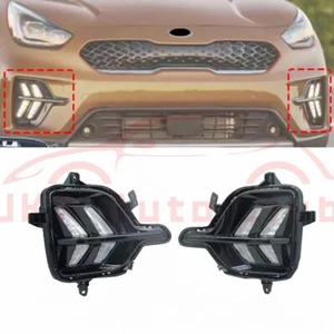 For Kia Niro 2020-2022 x Front Pair DRL LED Daytime Light Front Bumper Fog Lamps - Picture 1 of 5