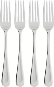 Oneida Satin Sand Dune Everyday Dinner Gabeln, 4er Set, 18/0 Edelstahl, Si - Bild 1 von 12
