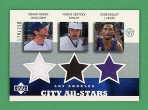 Gretzky/Bryant/Green 2002-03 UD Superstars LA City All-Stars /250 - Picture 1 of 1